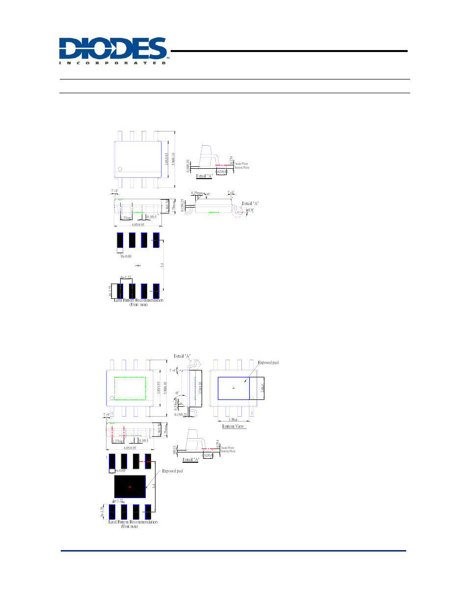 Ap7217a, Package information, 3v 600ma cmos ldo | All dimensions in mm) (1) package type: sop-8l, 2) package type: sop-8l-ep, 9 of 10, October 2009 | Diodes AP7217A User Manual | Page 9 / 10