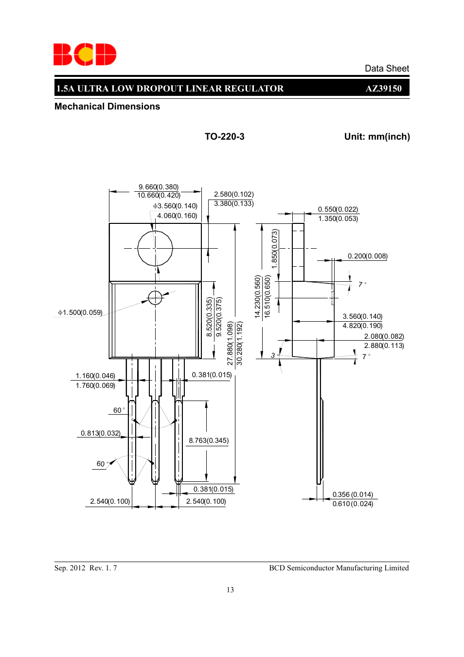 Diodes AZ39150 User Manual | Page 13 / 19