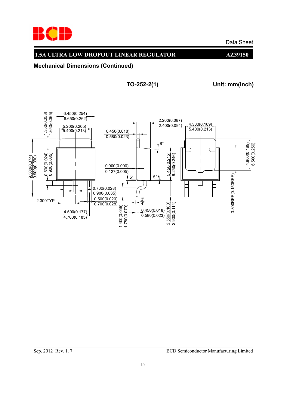 Diodes AZ39150 User Manual | Page 15 / 19