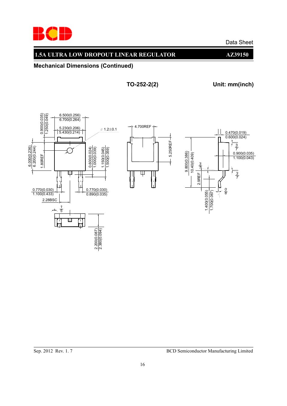Diodes AZ39150 User Manual | Page 16 / 19