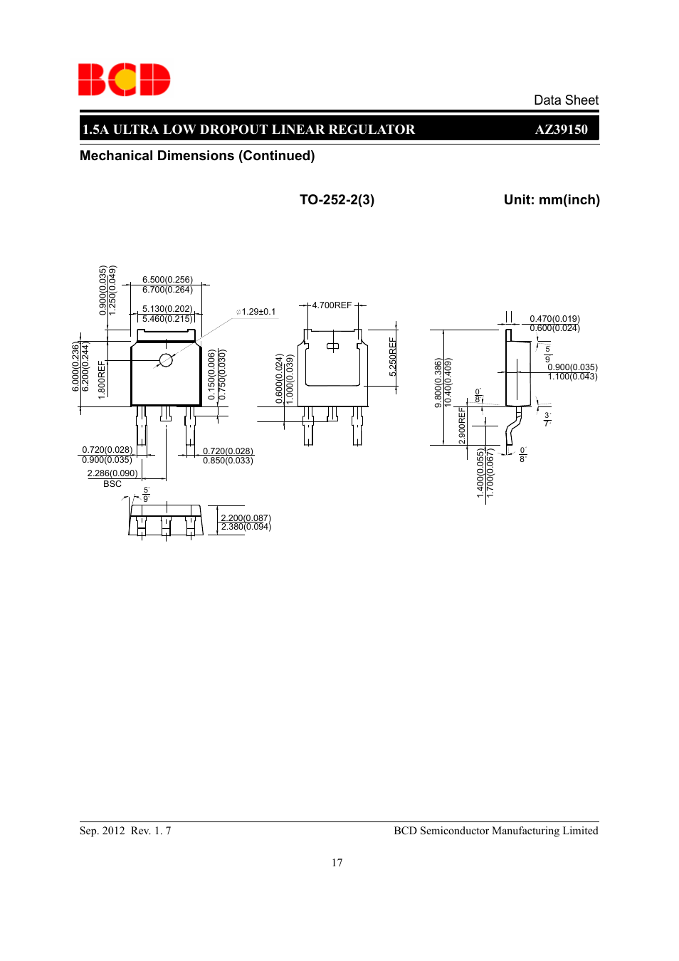 Diodes AZ39150 User Manual | Page 17 / 19