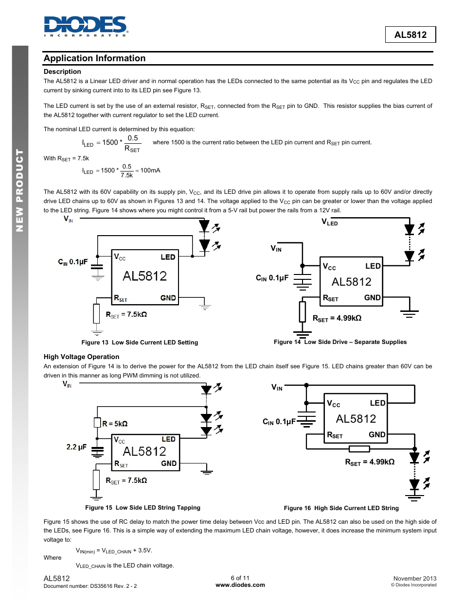 Al5812, New prod uc t al5812, Application information | Diodes AL5812 User Manual | Page 6 / 11