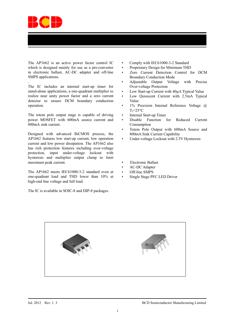 Diodes AP1662 User Manual | 18 pages