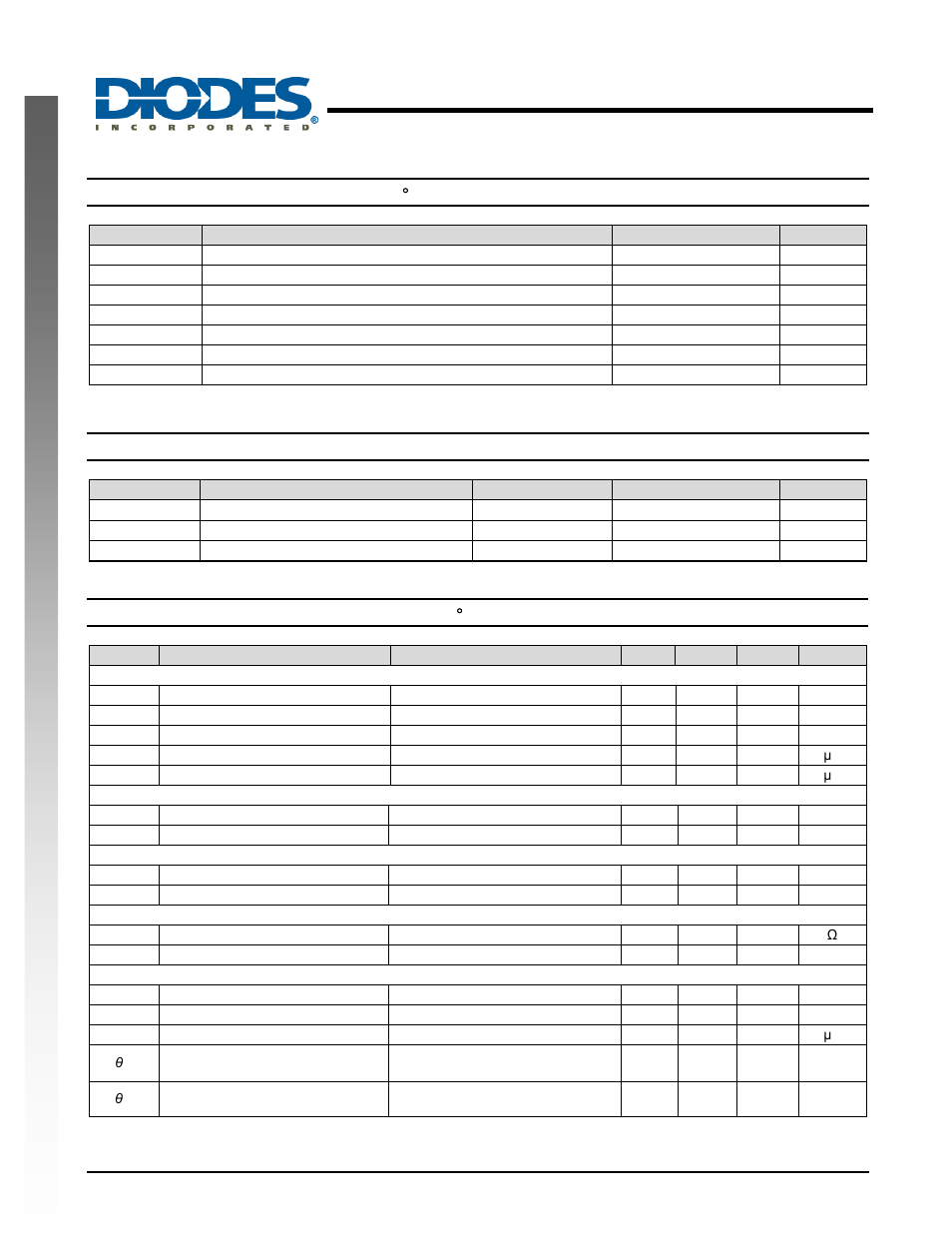 Ap5727, Bias power supply for oled sub display and tft-led, New prod uc t absolute maximum ratings | Recommended operating conditions, Electrical characteristics | Diodes AP5727 User Manual | Page 3 / 10
