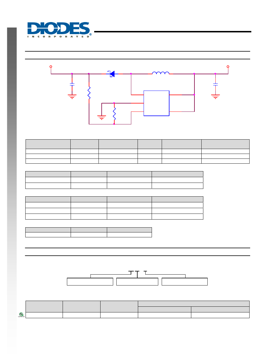 Ap5727, Bias power supply for oled sub display and tft-led, New prod uc t application circuit | Ordering information | Diodes AP5727 User Manual | Page 8 / 10
