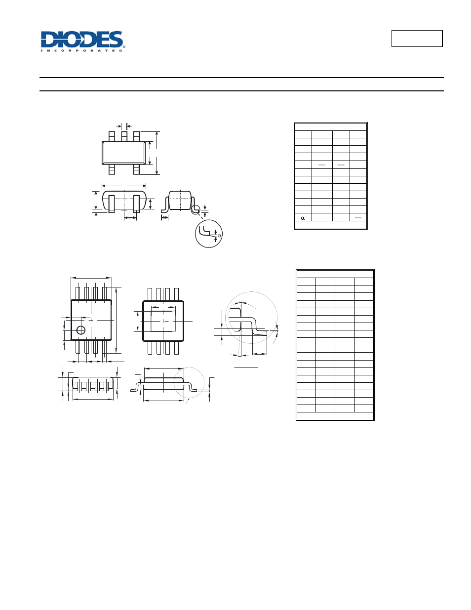 Al8807, Package outline dimensions | Diodes AL8807 User Manual | Page 18 / 20