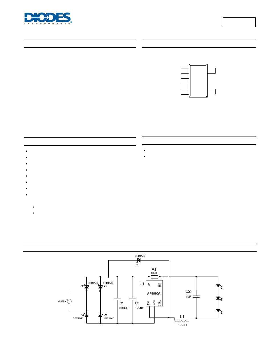 Diodes AP8800A User Manual | 13 pages