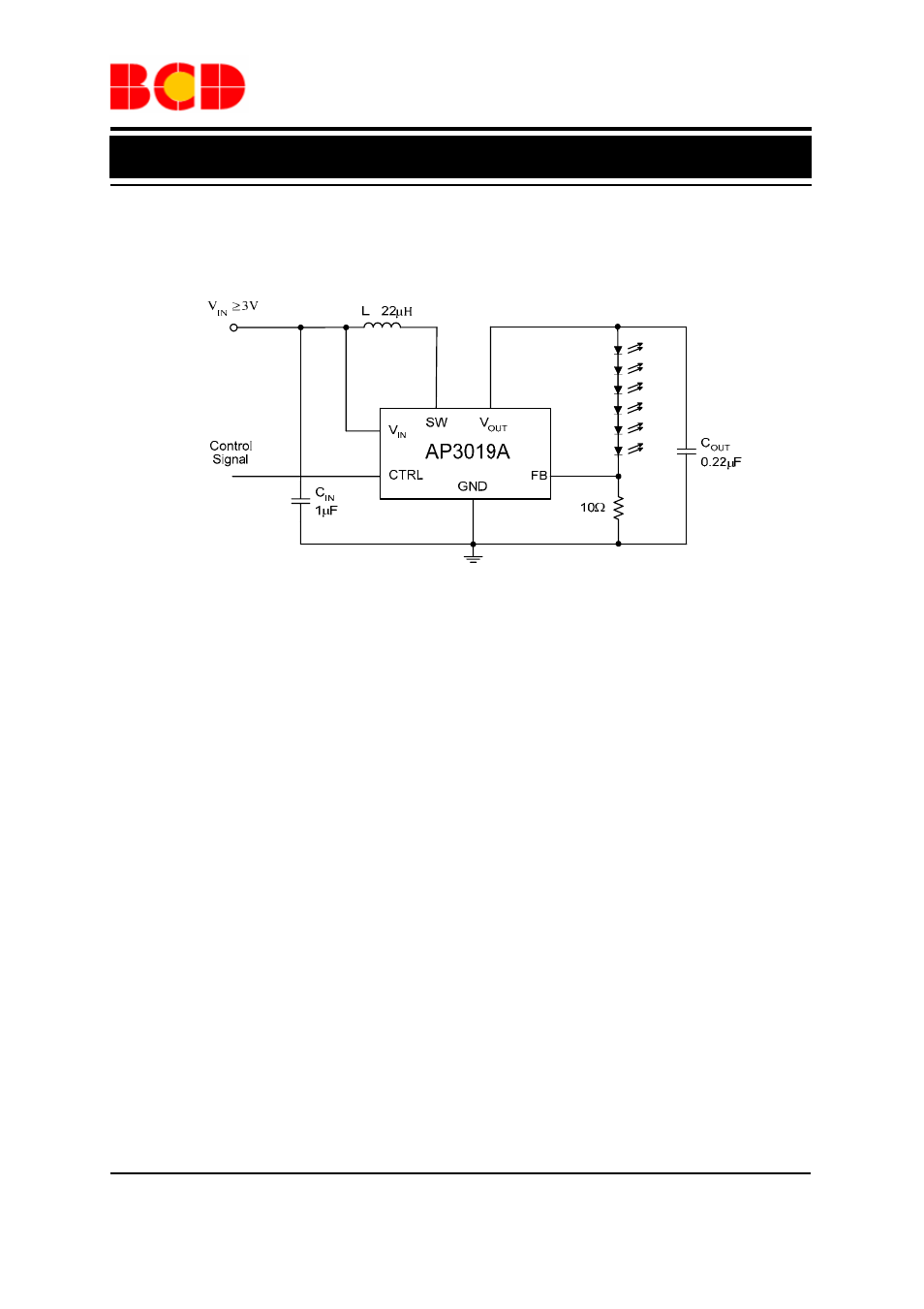 Data sheet, White led step-up converter ap3019a, Typical application | Diodes AP3019A User Manual | Page 12 / 15