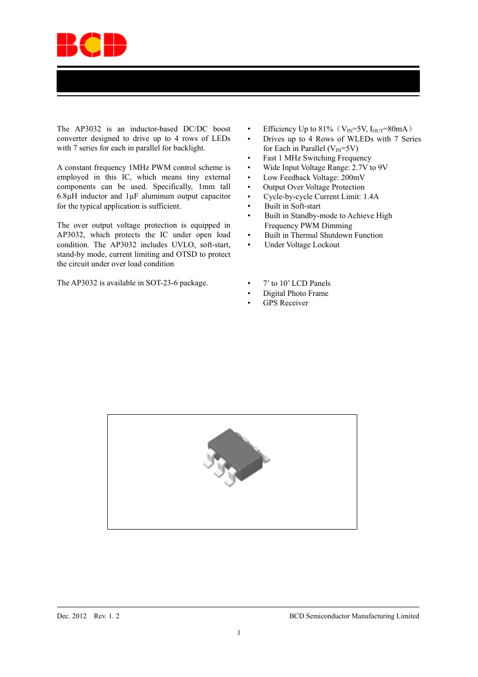Diodes AP3032 User Manual | 13 pages