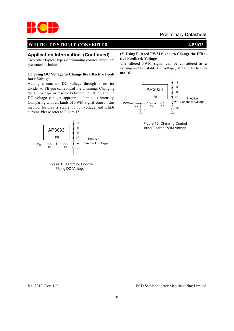 Preliminary datasheet, Ap3033 | Diodes AP3033 User Manual | Page 10 / 13