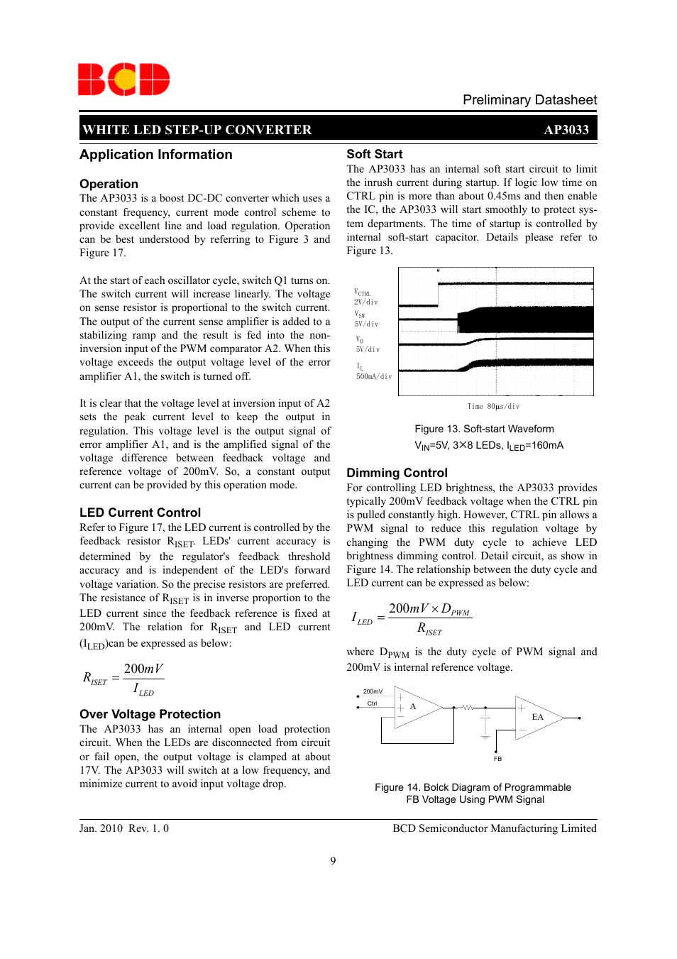 Preliminary datasheet, Rd mv i × = 200, Imv r 200 | Diodes AP3033 User Manual | Page 9 / 13