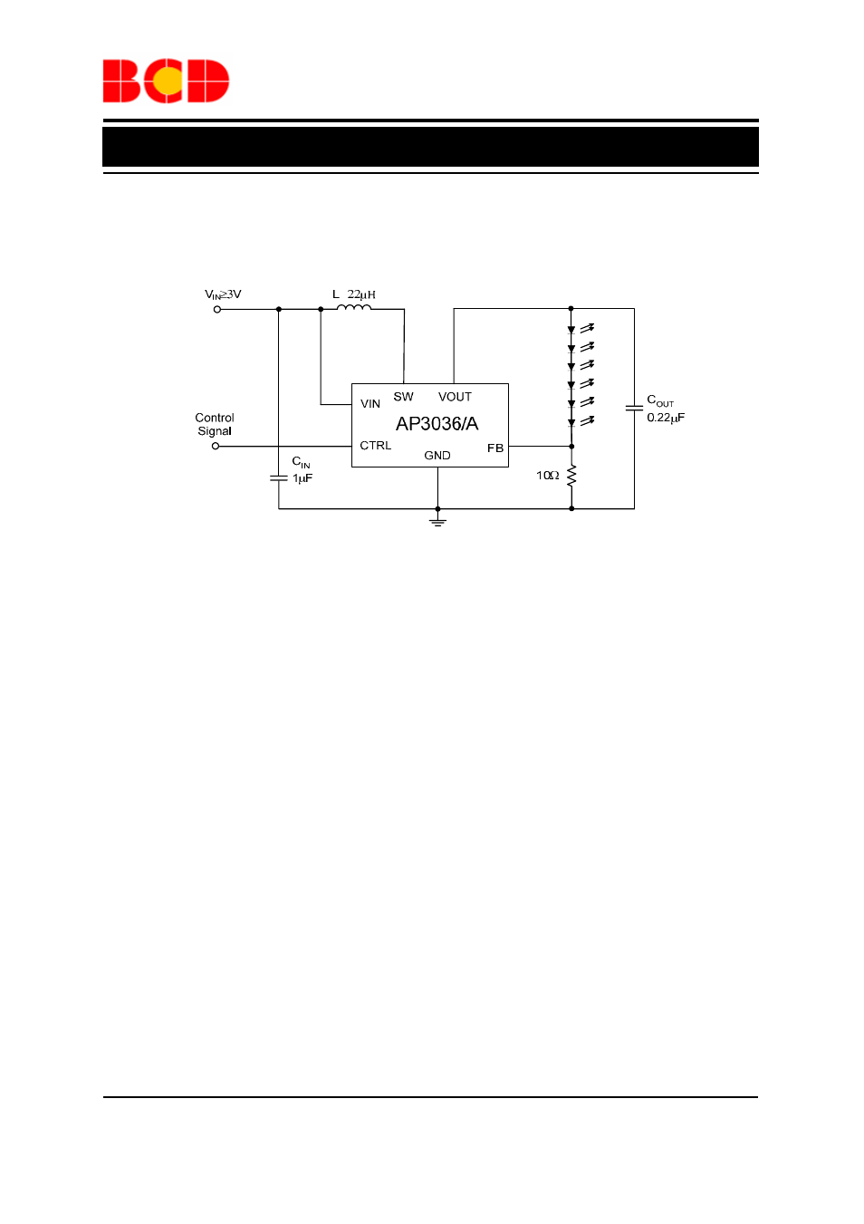 Preliminary datasheet, White led step-up converter ap3036/a, Typical application | Diodes AP3036/A User Manual | Page 11 / 14