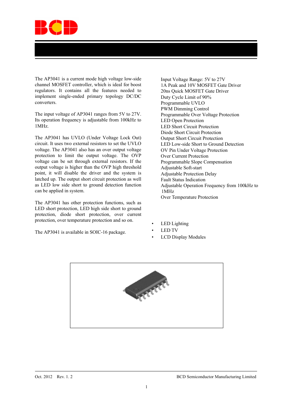 Diodes AP3041 User Manual | 14 pages