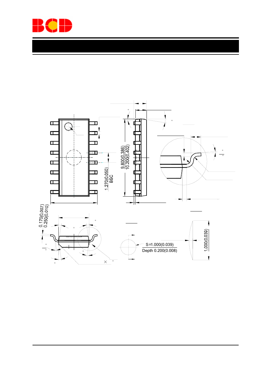 Preliminary datasheet, Mechanical dimensions soic-16 unit: mm(inch) | Diodes AP3064 User Manual | Page 16 / 20