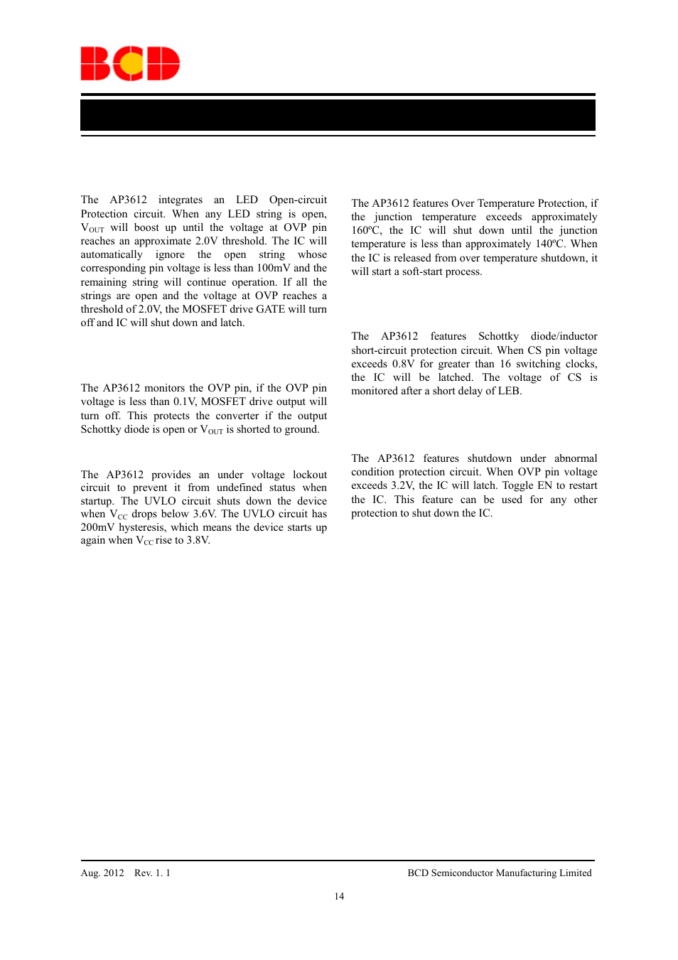 Preliminary datasheet, Application information (continued) | Diodes AP3612 User Manual | Page 14 / 18