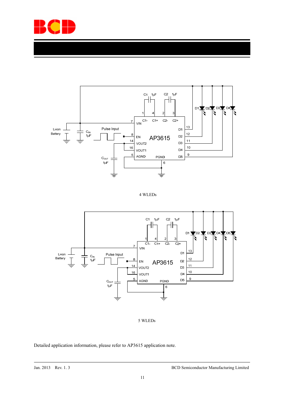 Data sheet, Typical application | Diodes AP3615 User Manual | Page 11 / 13