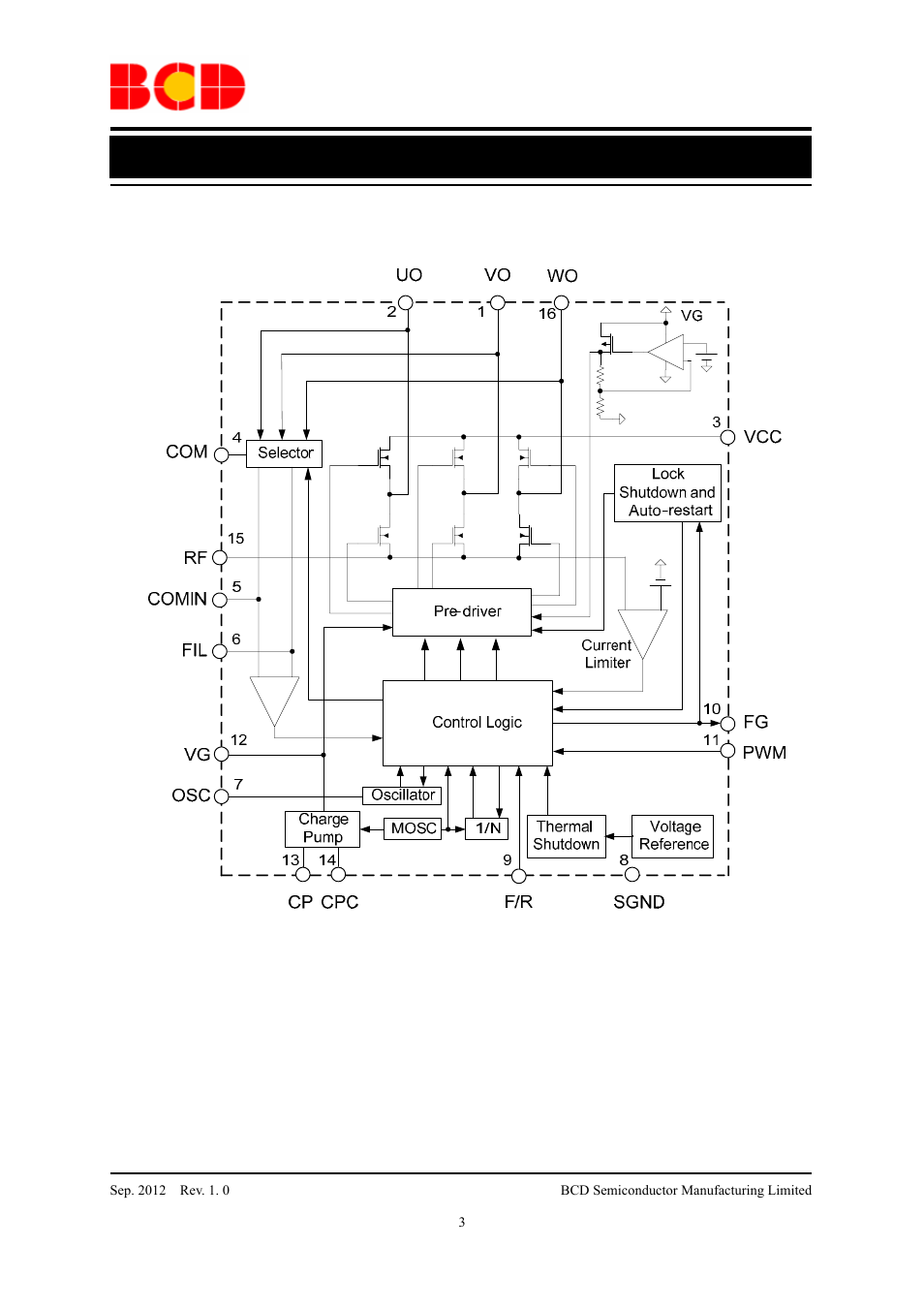 Data sheet, Functional block diagram | Diodes AM9800 User Manual | Page 3 / 11