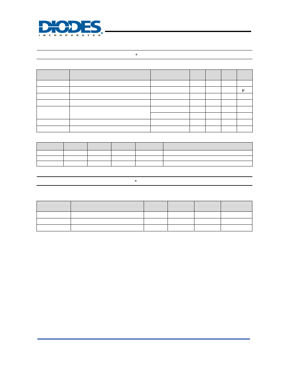Ah287, Electrical characteristics, Magnetic characteristics | Diodes AH287 User Manual | Page 5 / 11