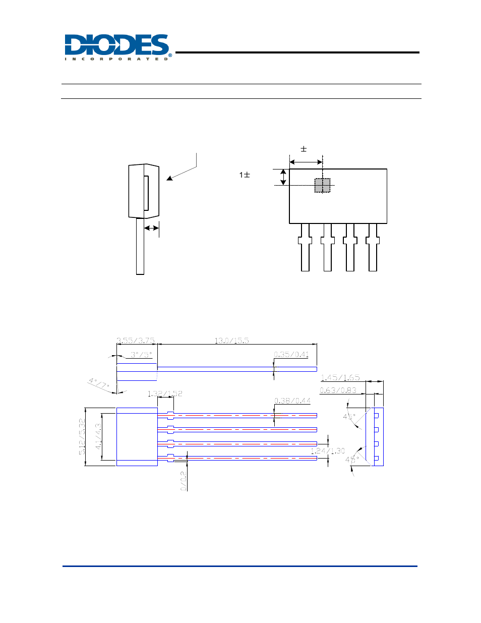 Ah287, Active area depth sensor location, Package information | Diodes AH287 User Manual | Page 9 / 11