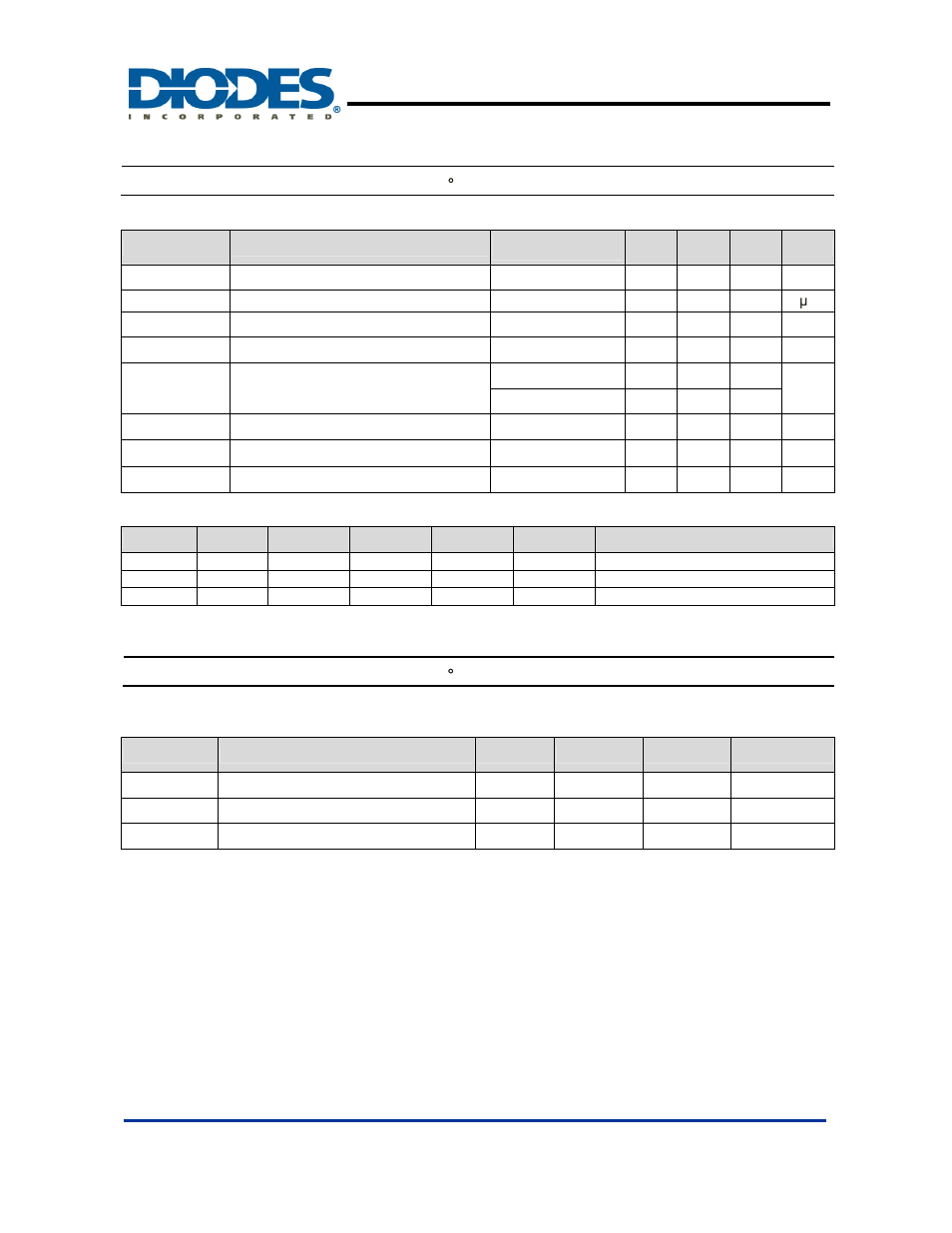 Ah289, Electrical characteristics, Magnetic characteristics | Diodes AH289 User Manual | Page 5 / 9