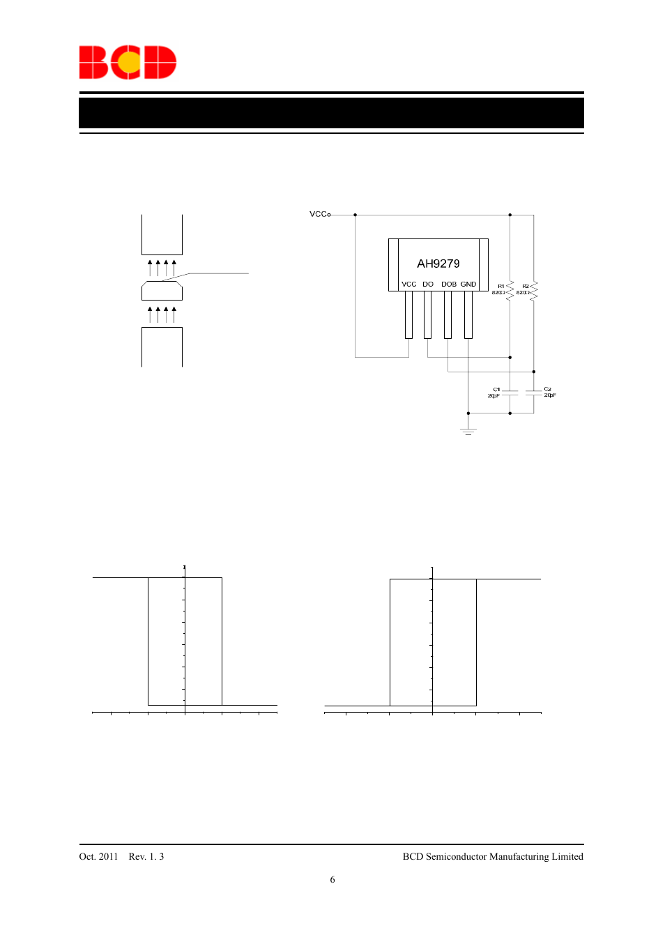 Data sheet, Test circuit | Diodes AH9279 User Manual | Page 6 / 12