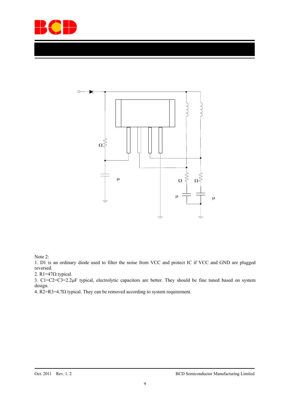 Data sheet, Typical application | Diodes AH9280 User Manual | Page 9 / 12