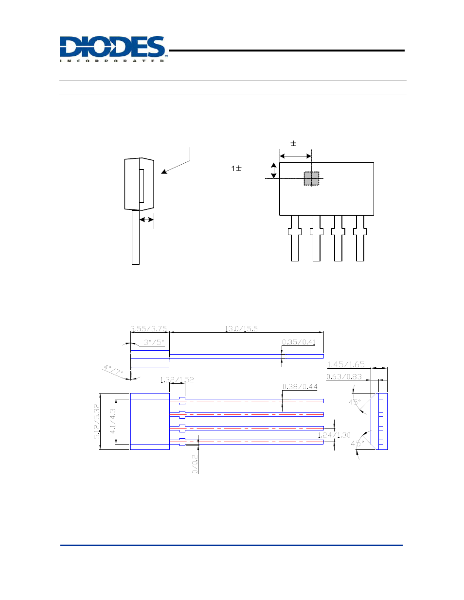 Ah5771, Active area depth sensor location, Package information | Diodes AH5771 User Manual | Page 5 / 6