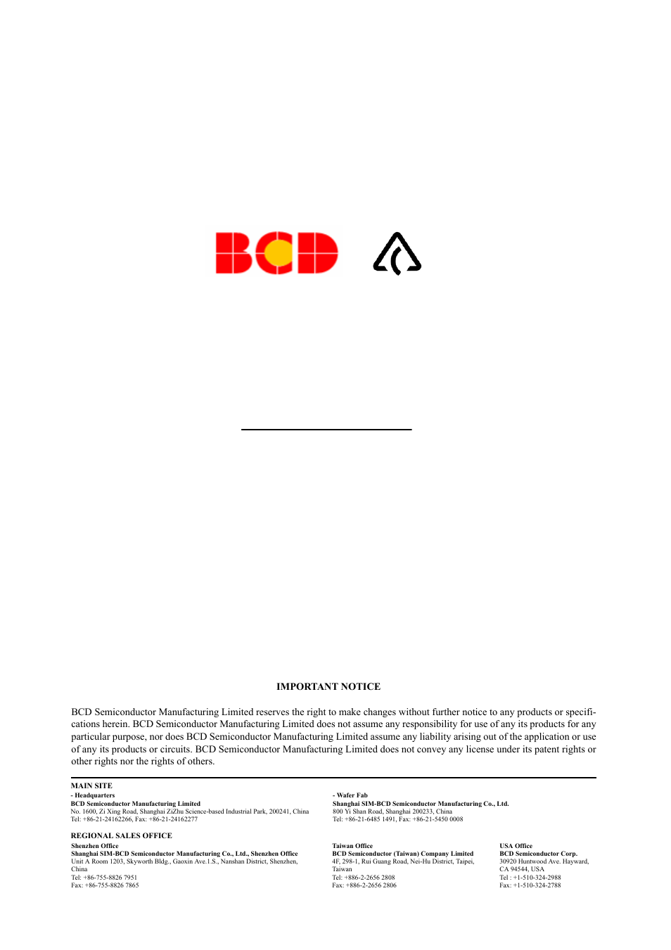 Bcd semiconductor manufacturing limited | Diodes AM9789 User Manual | Page 18 / 18
