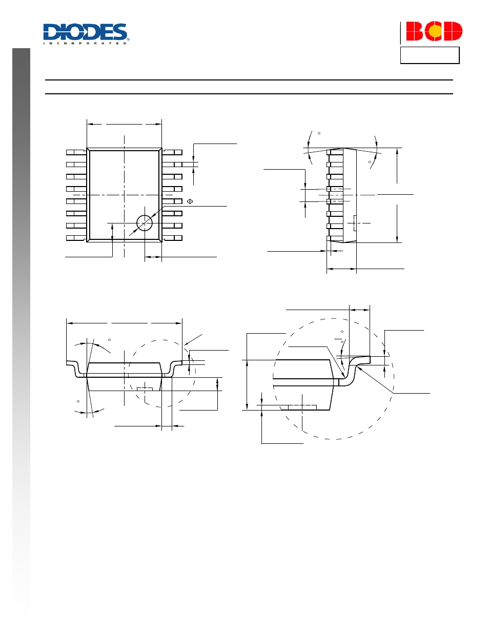Am4961a, Package outline dimensions | Diodes AM4961A User Manual | Page 13 / 17