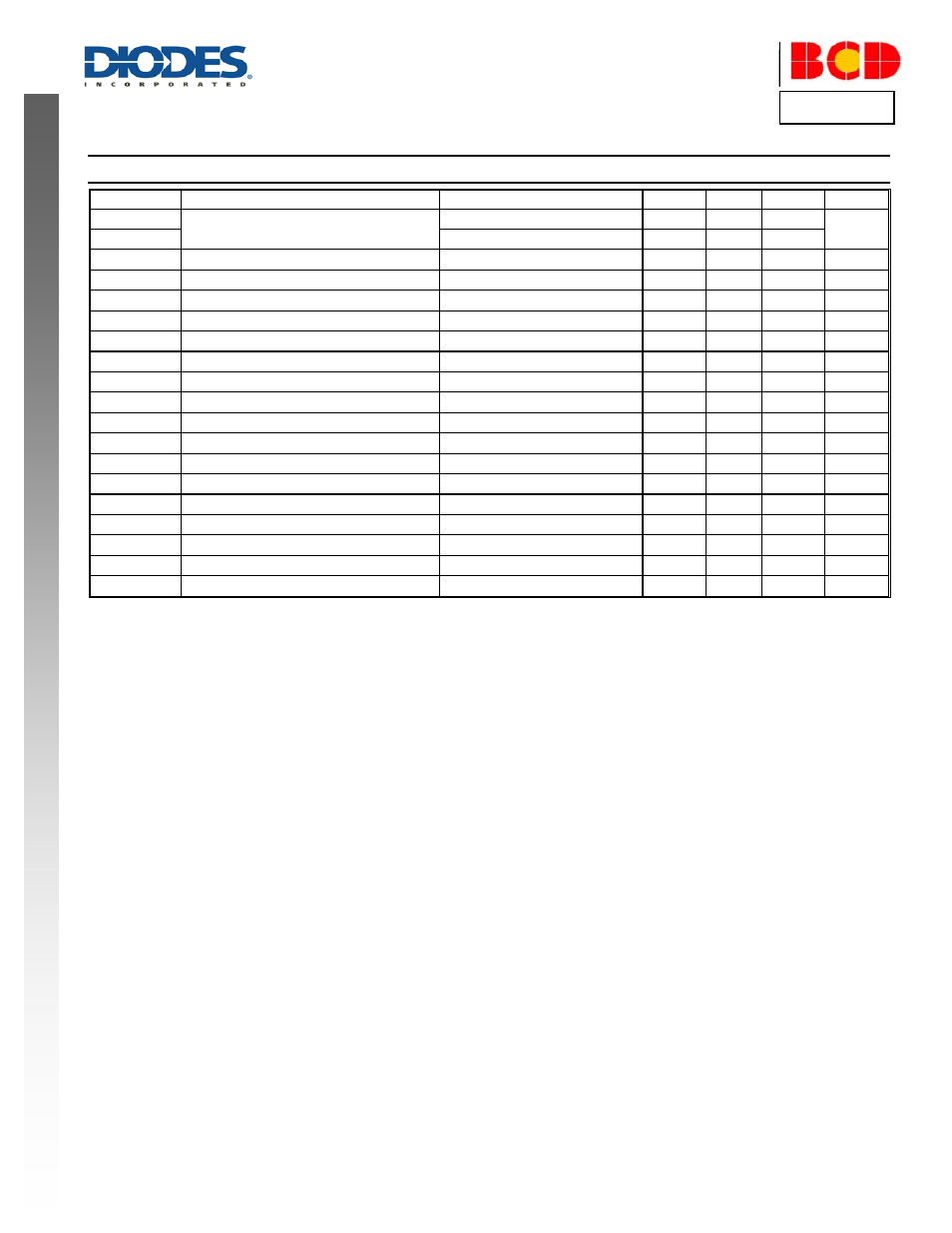 Am4961a, Electrical characteristics | Diodes AM4961A User Manual | Page 5 / 17