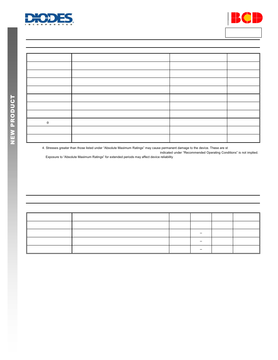 Am4964, Recommended operating conditions | Diodes AM4964 User Manual | Page 5 / 21