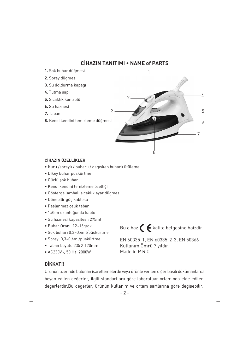 SINBO SSI 2853 User Manual | Page 3 / 44