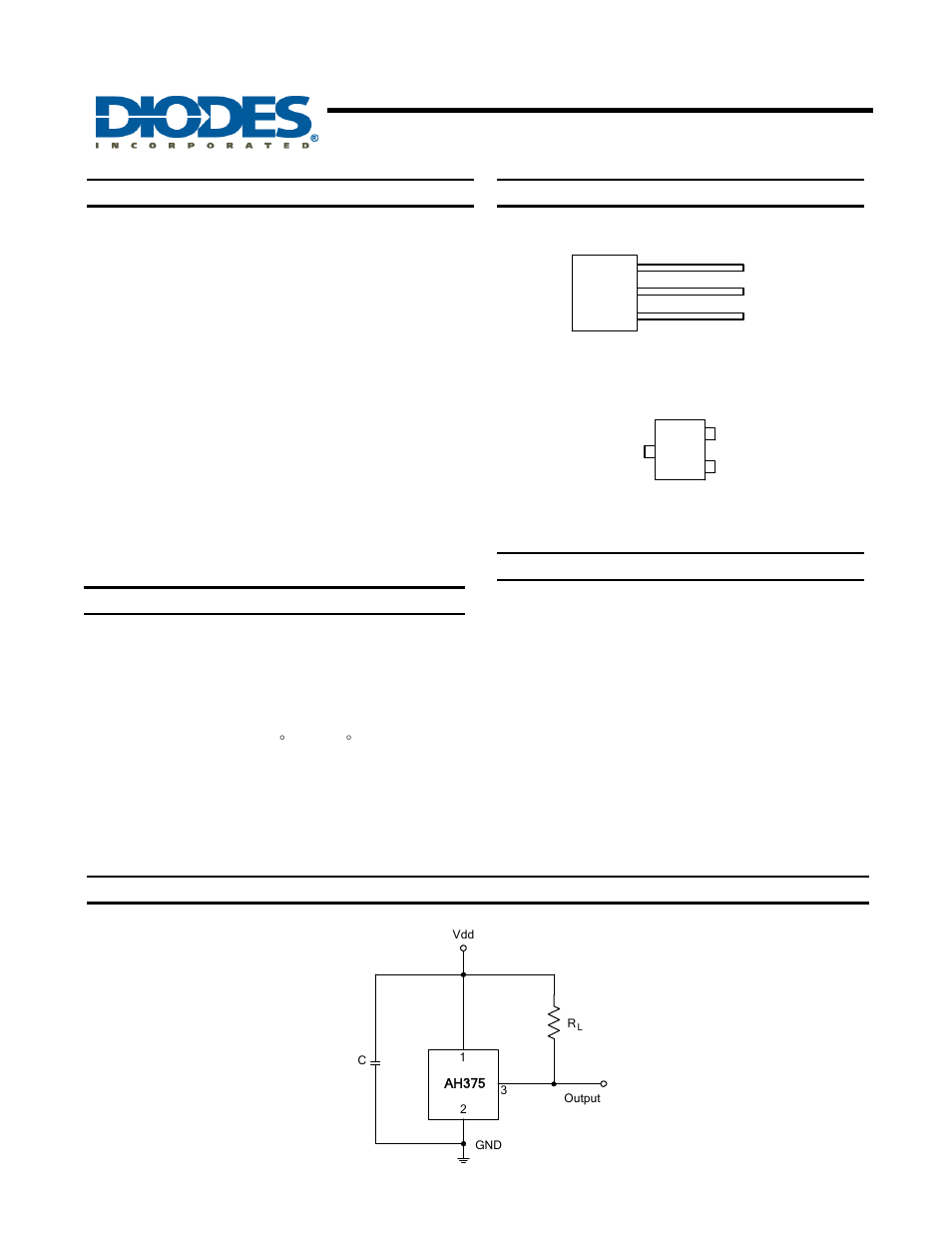 Diodes AH375 User Manual | 9 pages