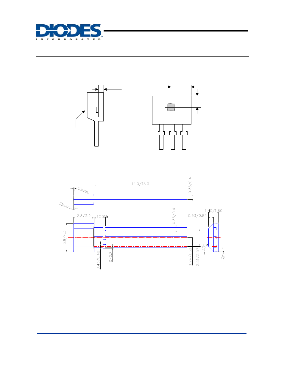 Ah3761, Package information, Active area depth sensor location | Diodes AH3761 User Manual | Page 7 / 9