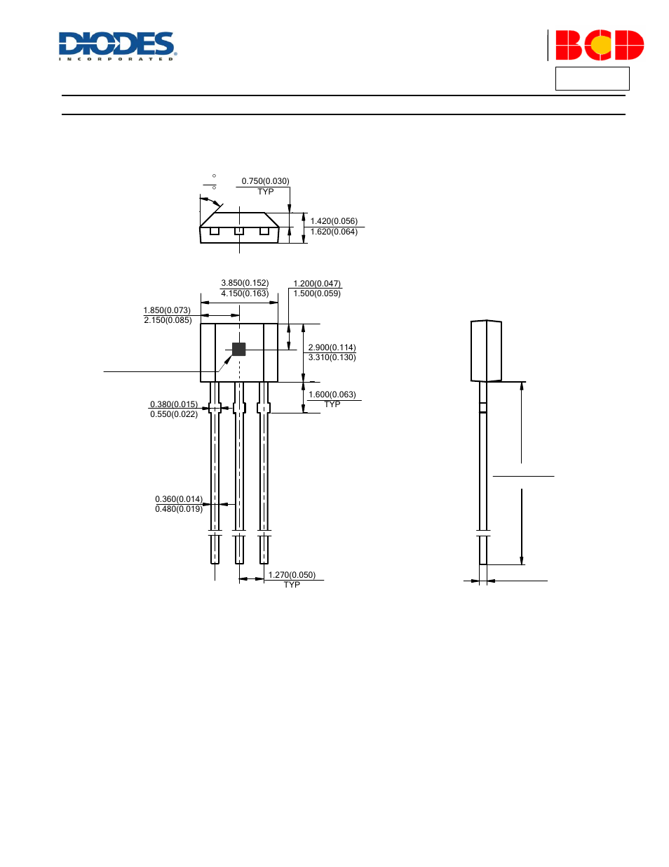 Ah920, Package outline dimensions | Diodes AH920 User Manual | Page 11 / 13
