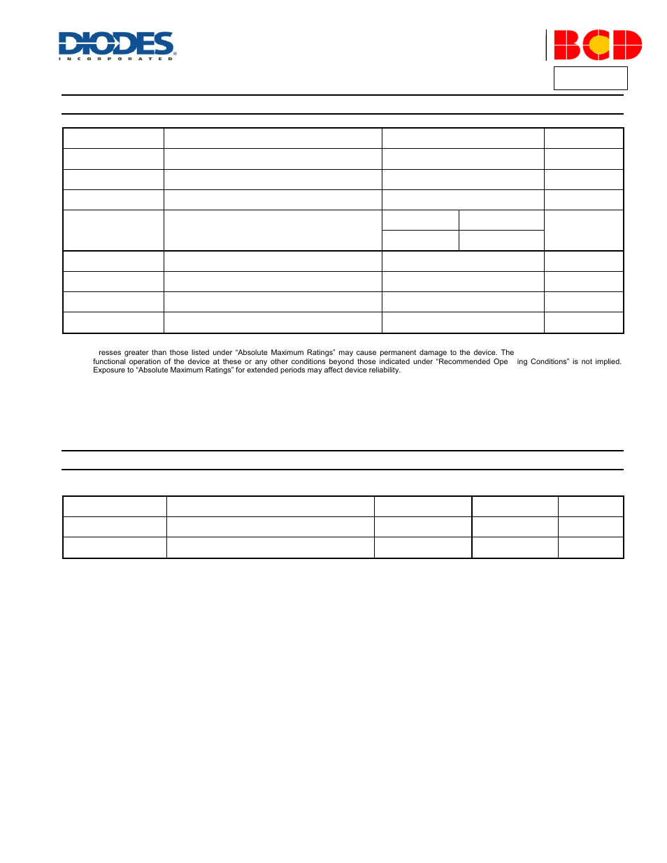 Ah920, Absolute maximum ratings, Recommended operating conditions | Diodes AH920 User Manual | Page 3 / 13