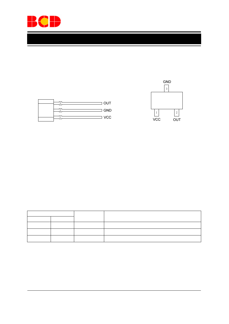 Data sheet, High sensitivity cmos hall-effect latch ah921, Pin configuration | Pin description | Diodes AH921 User Manual | Page 2 / 14