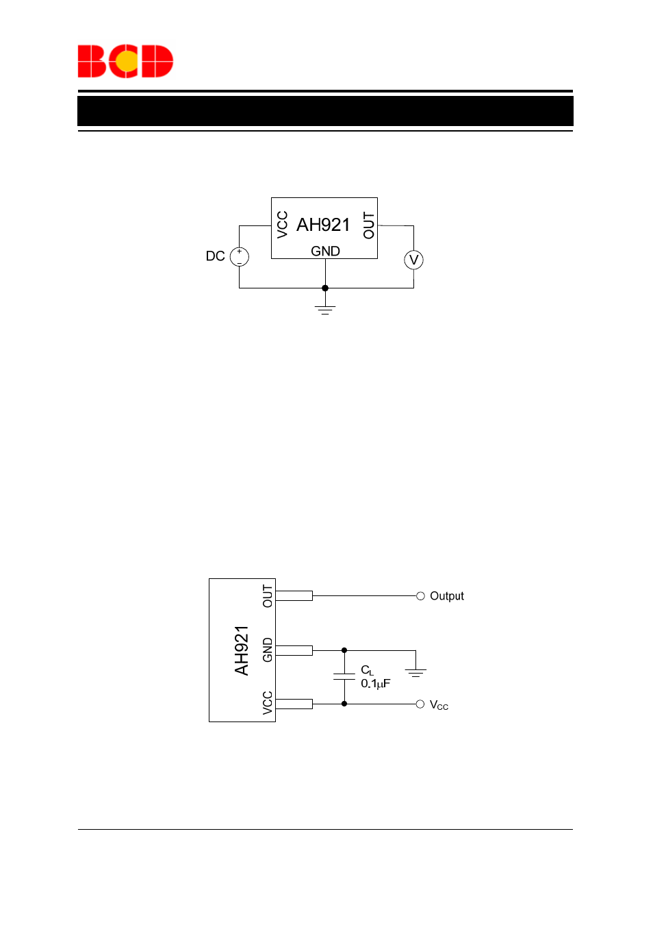 Data sheet, High sensitivity cmos hall-effect latch ah921, Magnetic characteristics (continued) | Test circuit and test conditions | Diodes AH921 User Manual | Page 7 / 14