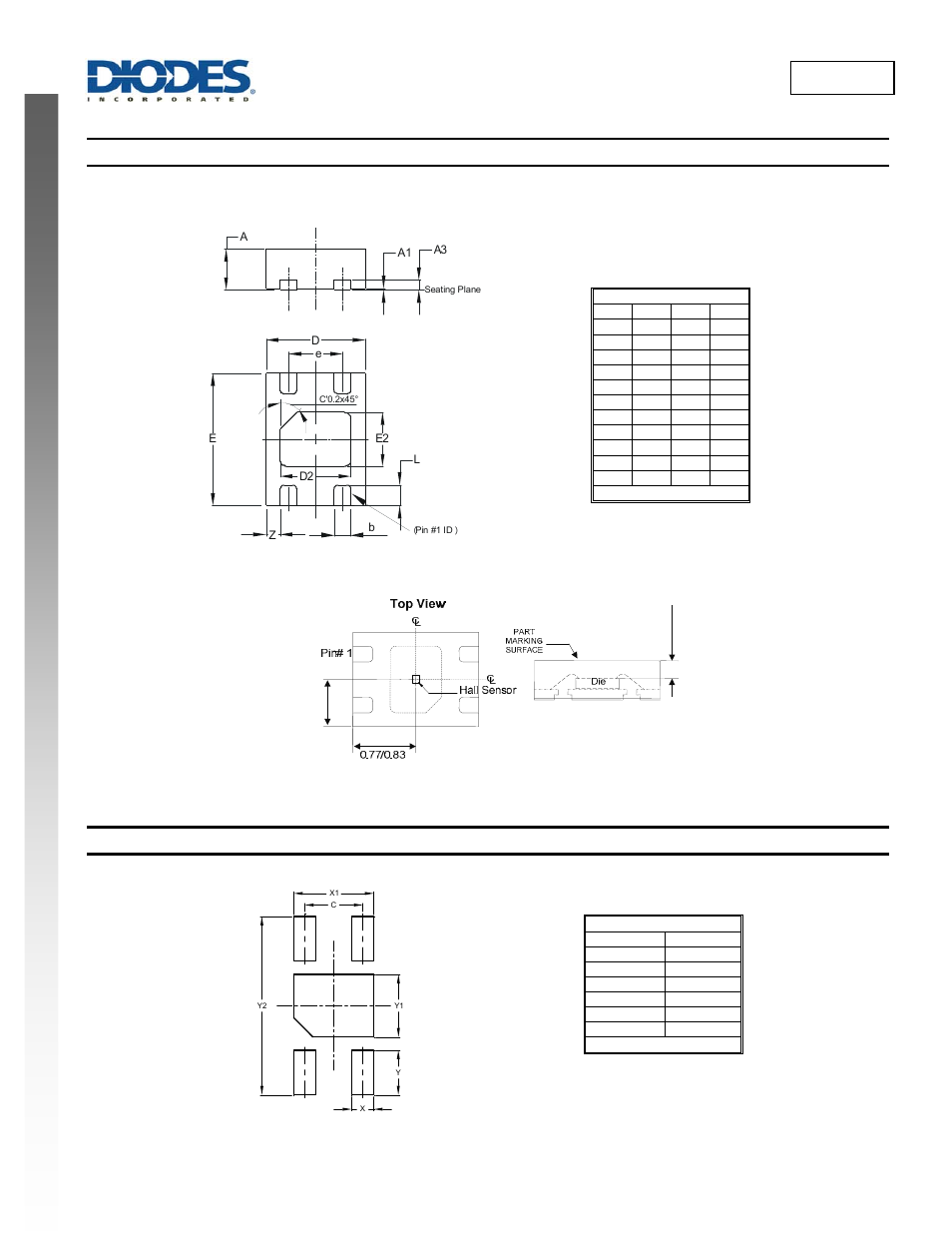 Ah1812 new prod uc t, Package outline dimensions, Suggested pad layout | Diodes AH1812 User Manual | Page 7 / 8
