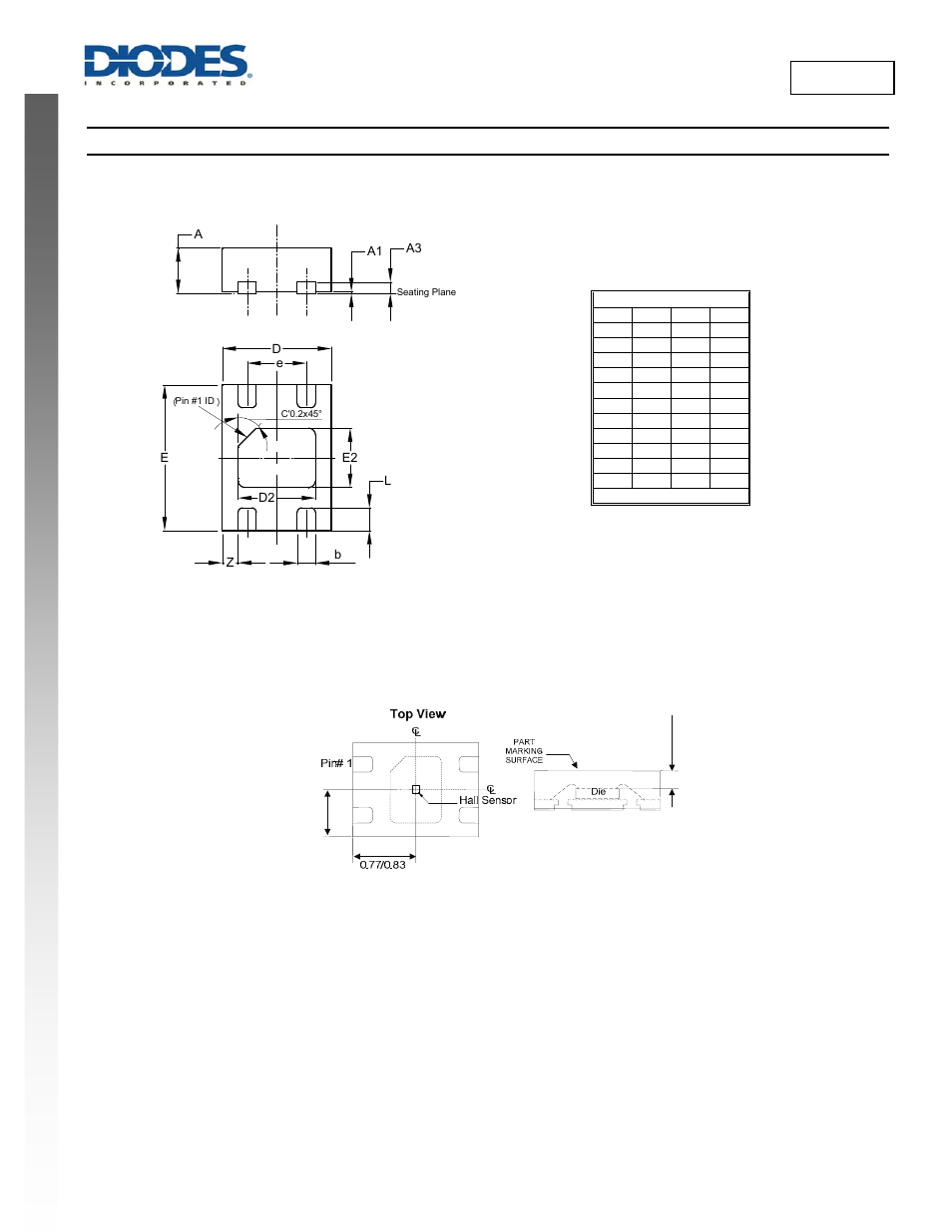 New prod uc t ah1893, Package outline dimensions | Diodes AH1893 User Manual | Page 7 / 10