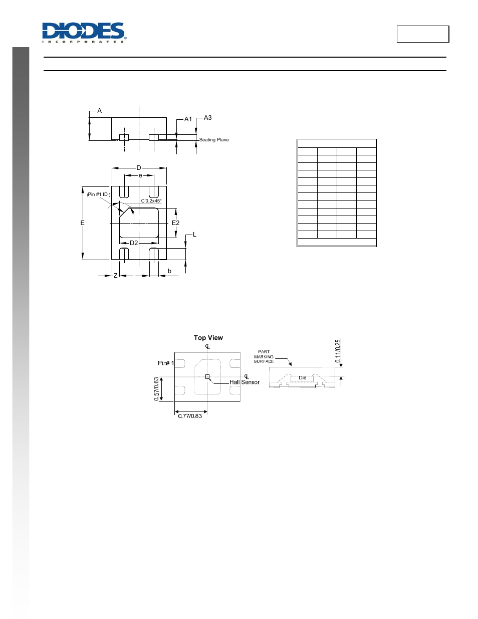 New prod uc t ah1894, Package outline dimensions | Diodes AH1894 User Manual | Page 10 / 13