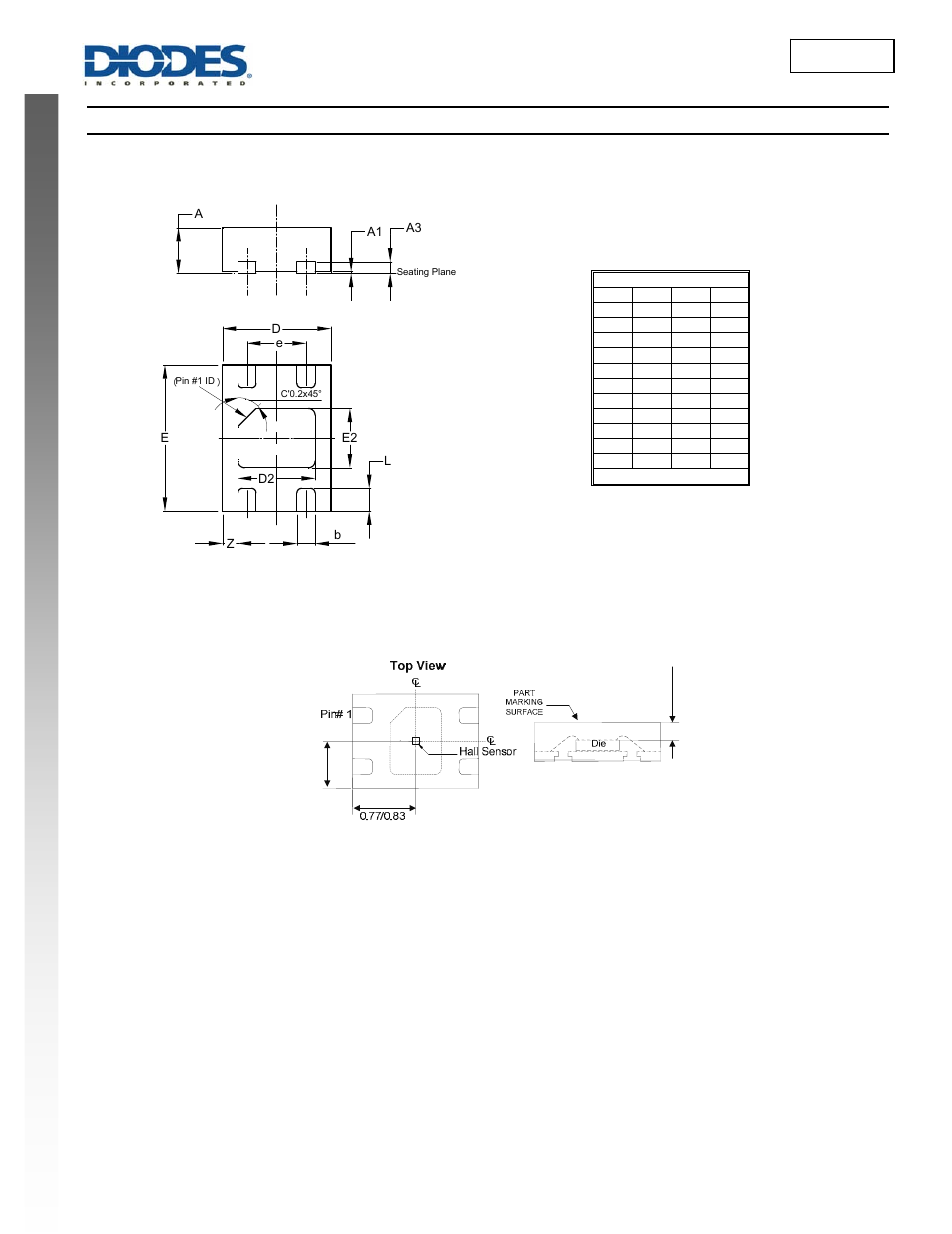 New prod uc t ah1895, Package outline dimensions | Diodes AH1895 User Manual | Page 7 / 10