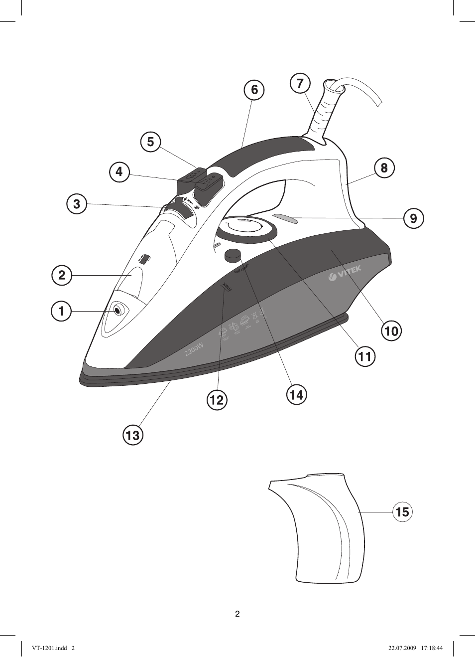 Vitek VT-1201 User Manual | Page 2 / 44