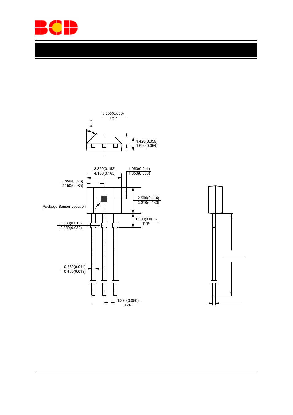 Data sheet, Mechanical dimensions to-92s-3 unit: mm(inch) | Diodes AH9249 User Manual | Page 11 / 14