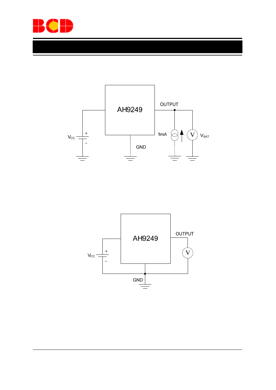 Data sheet, Test conditions (continued) | Diodes AH9249 User Manual | Page 7 / 14