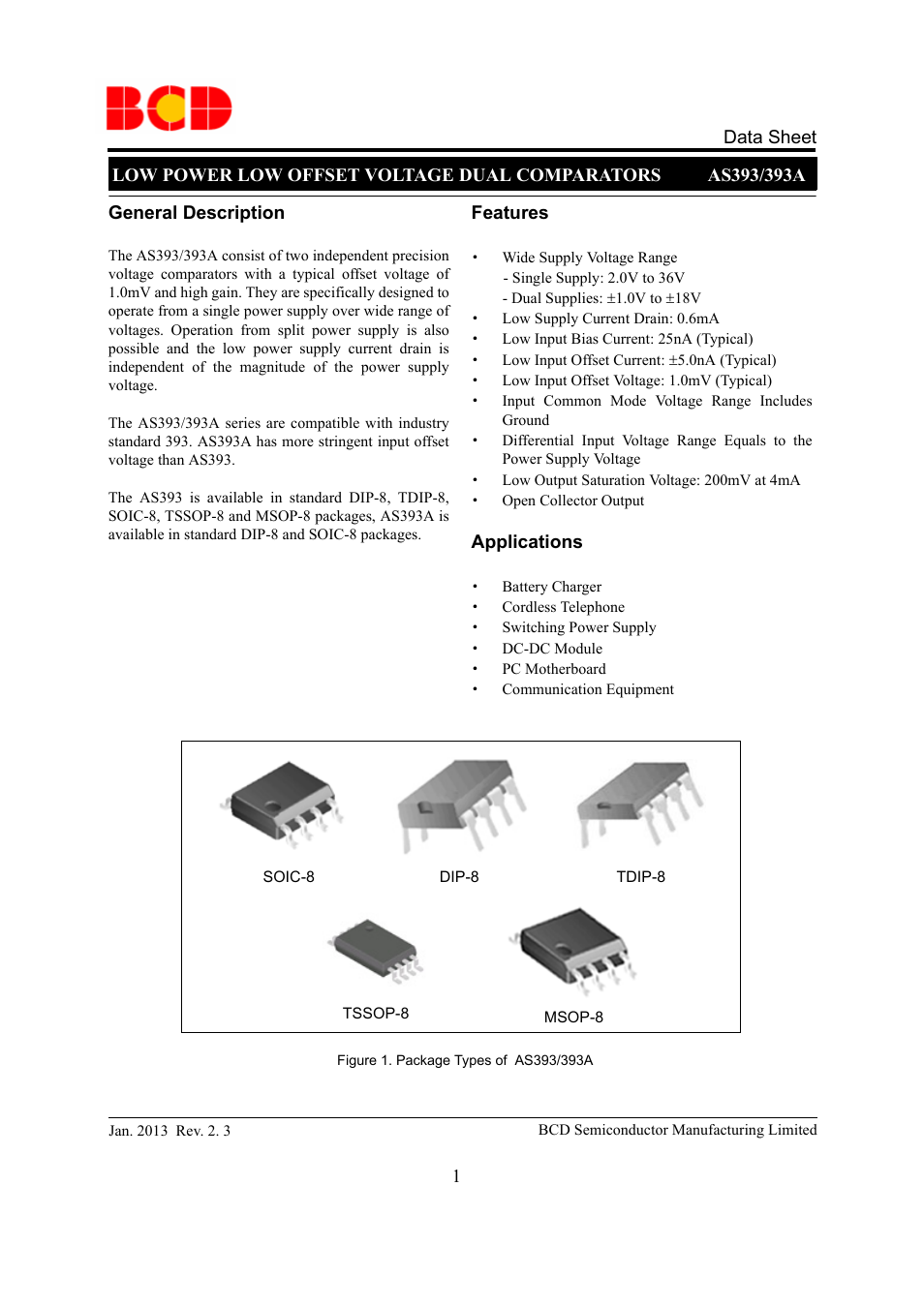 Diodes AS393_A User Manual | 14 pages