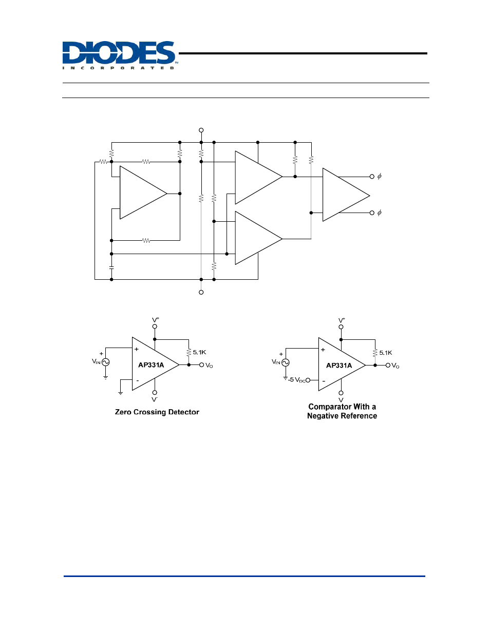 Ap331a, Split-supply applications, Single differential comparator | Diodes AP331A User Manual | Page 10 / 13