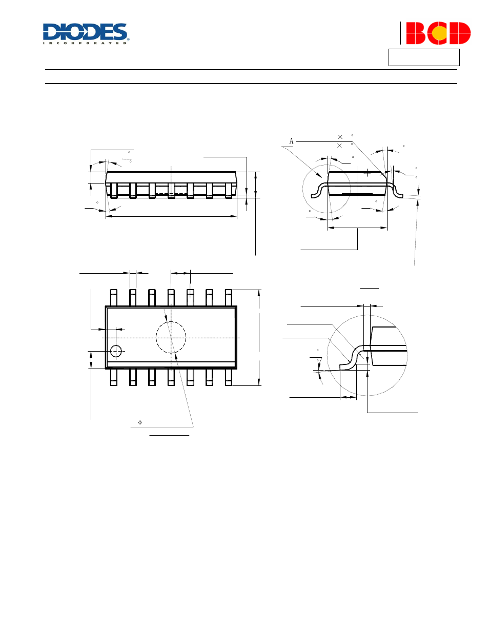 Package outline dimensions | Diodes AS339А User Manual | Page 8 / 12