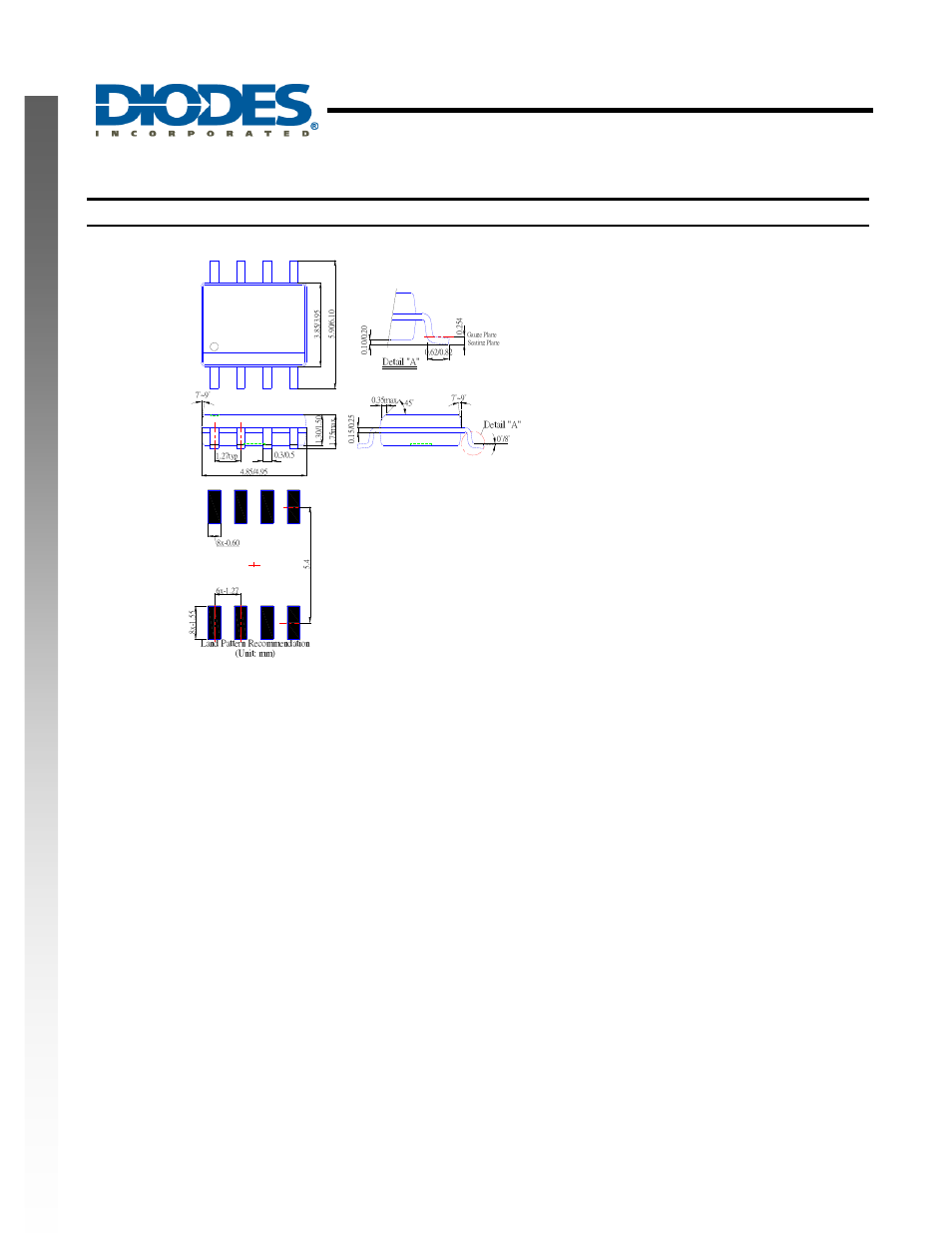 Apx4558, New prod uc t, Package outline dimensions | All dimensions in mm) so-8 | Diodes APX4558 User Manual | Page 9 / 10