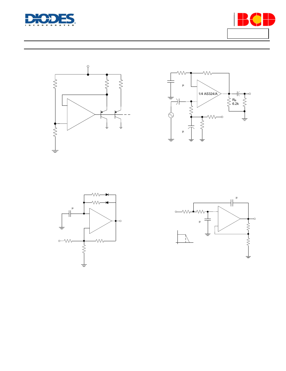 Typical applications circuit, A product line of diodes incorporated | Diodes AS324_A User Manual | Page 3 / 14